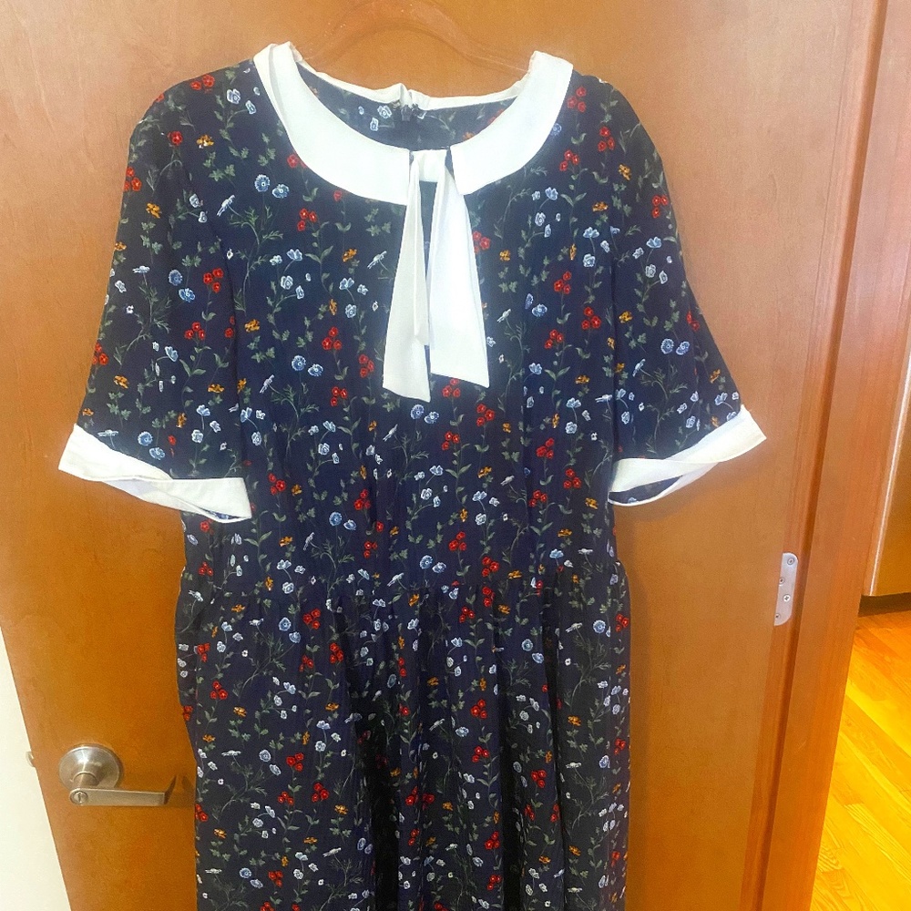 Unique Vintage Dress with Neck Tie 2x
